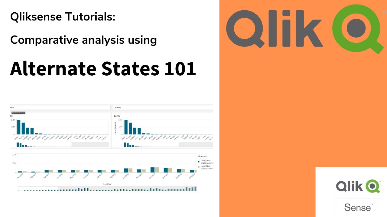 QlikSense Tutorial: Comparative Analysis using Alternate states 101