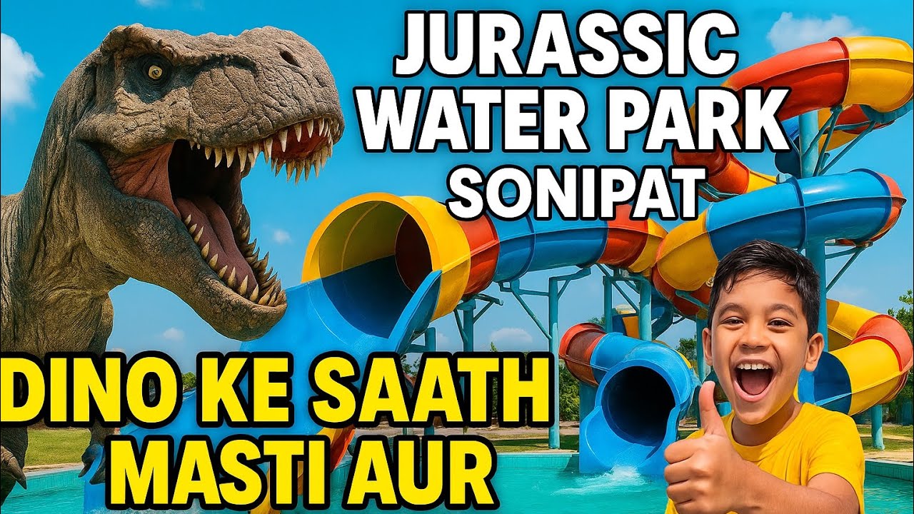 Jurassic Water Park Sonipat | Full Adventure Tour 2025 🌊🦖#jurassicpark #waterpark #delhincr