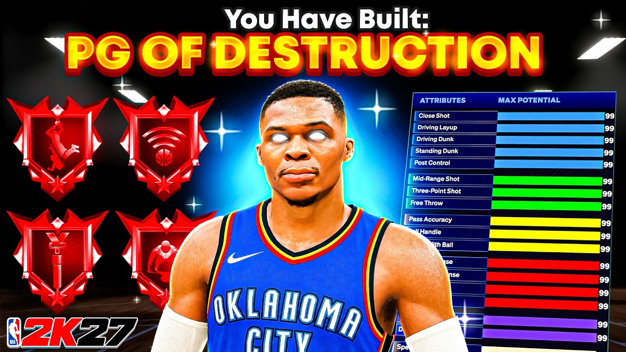 THIS NEW META 99 DUNK POINT GUARD HAS NO WEAKNESSES in NBA 2K27 🔥 BEST PG BUILD 2K27