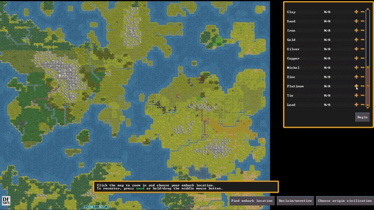 Lets play: Dwarf Fortress - World Setup
