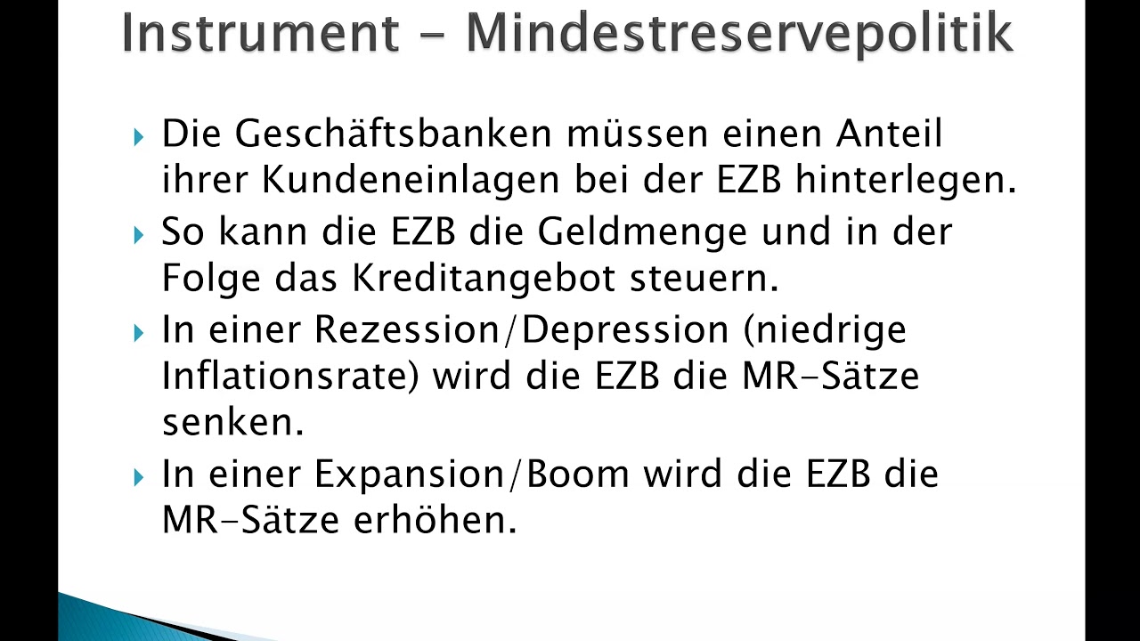 Die Geldpolitik der EZB