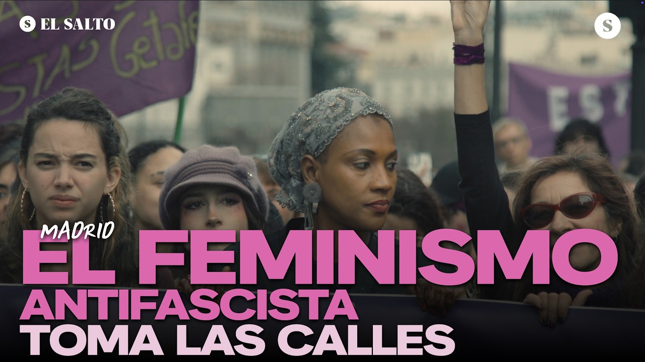 El feminismo antifascista toma las calles de Madrid