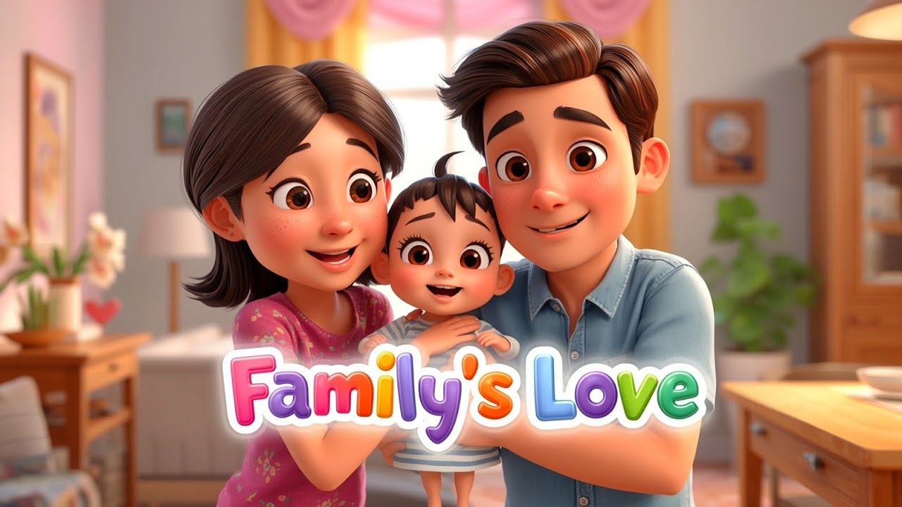 Mommy & Daddy's Love Kids Rhyme | Family Love Song for Kids | Heartwarming Cartoon For Toddlers