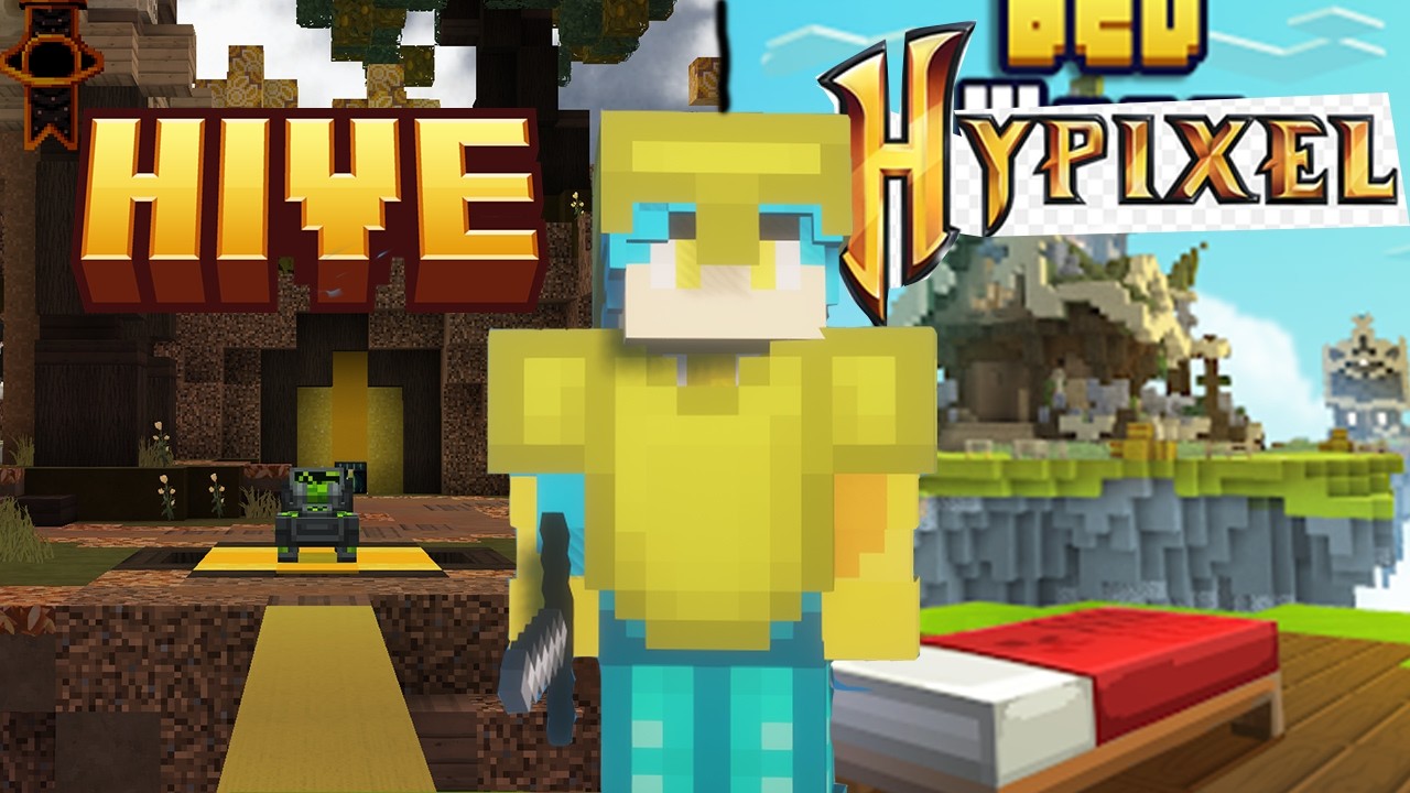 Tôi Thử Thắng Bedwars Trên Cả HYPIXEL Và THE HIVE... Cái Kết!