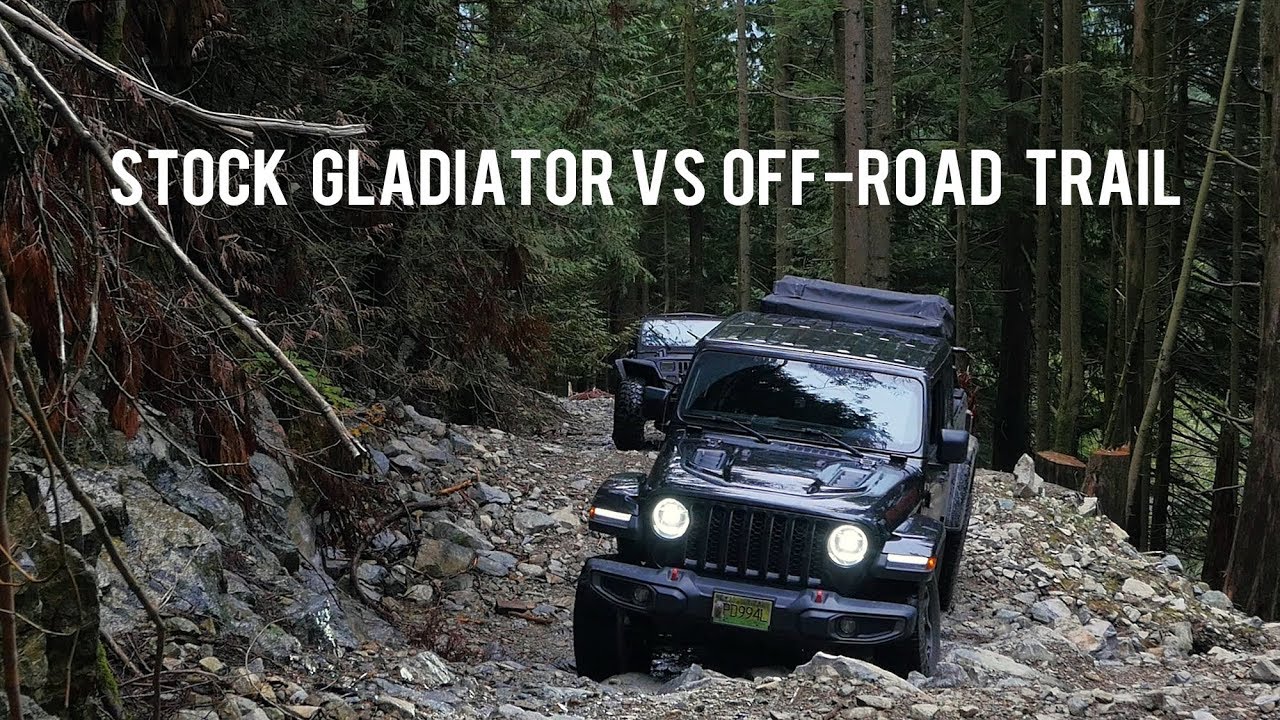 Stock Jeep Gladiator VS Off-Road Trail