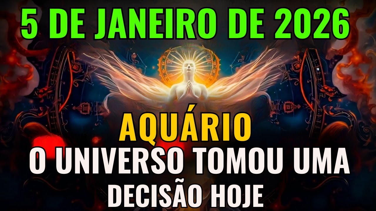 Aquário ♒ 5 de janeiro NÃO é normal 🌠 O Universo toma uma decisão silenciosa sobre o seu futuro!