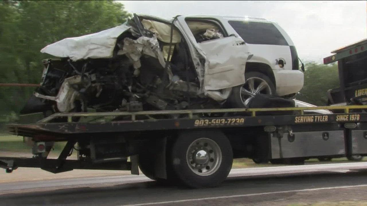 Five people are dead after a two-vehicle crash this morning on State Highway 110