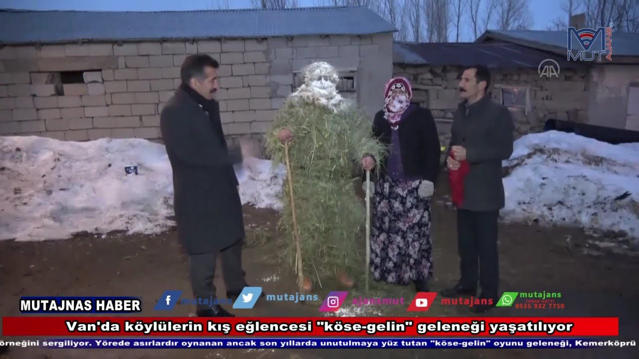 Van'da köylülerin kış eğlencesi 