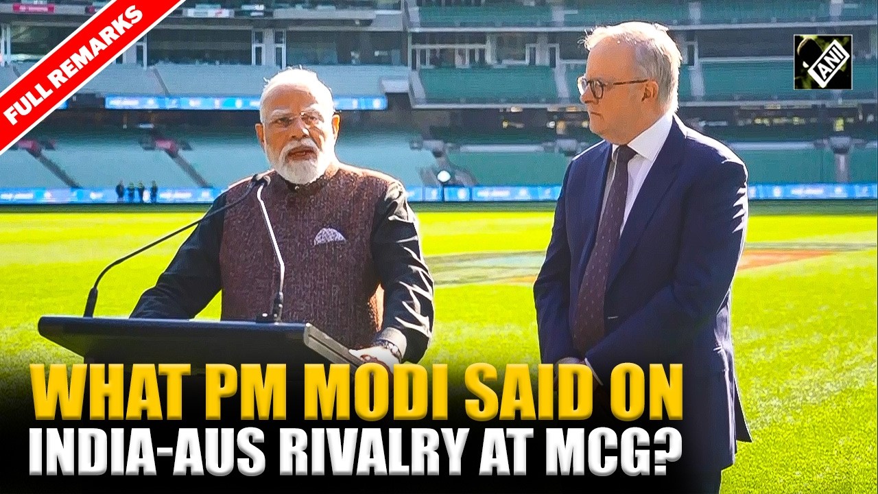 What PM Modi said on India-Australia rivalry at MCG in presence of legendry Steve Waugh