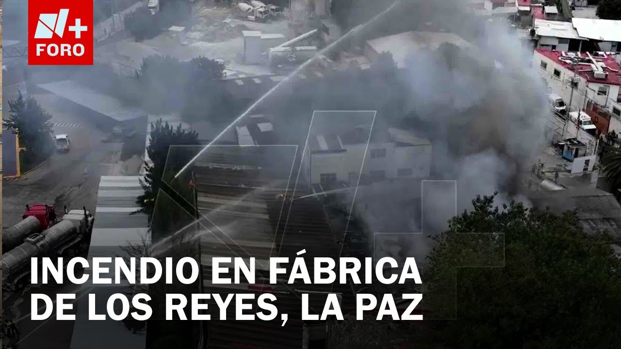 Fuerte incendio de fábrica de solventes en Los Reyes La Paz, complica zona con gasera - Las noticias