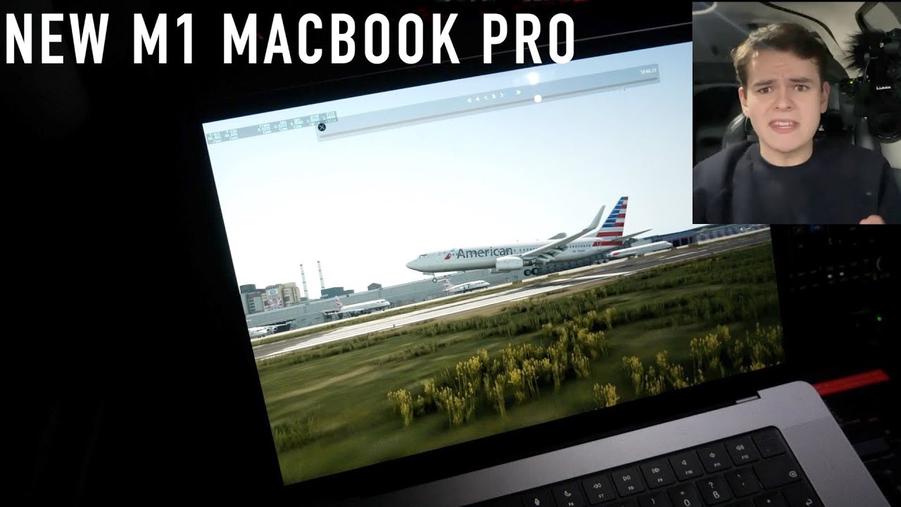 Playing Flight Simulator On A PLANE - M1 MacBook Pro CRAZY Performance