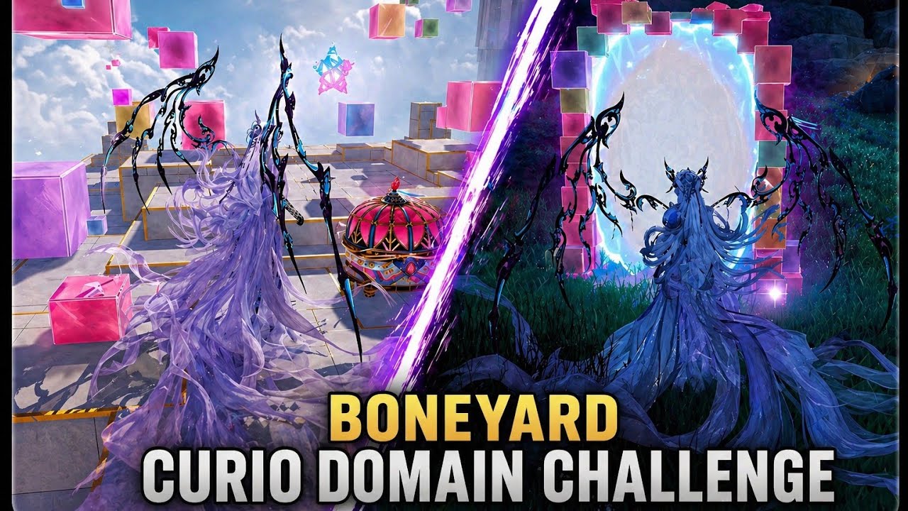 BONEYARD Curio Domain Challenge  | Full Puzzle Guide & Easy Clear! (Infinity Nikki) #infinitynikki 