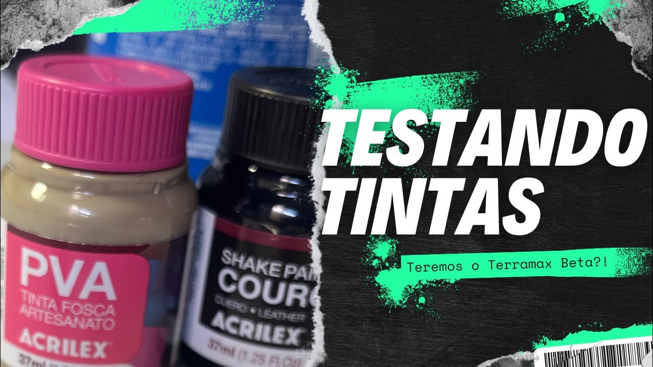 Acrilex SHAKE PAINT / PVA / testando tintas no AERÓGRAFO