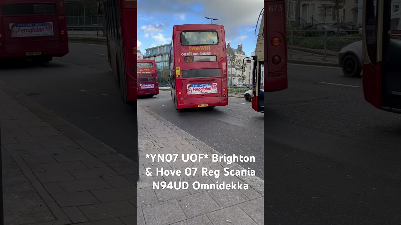 *YN07 UOF* Brighton& Hove 07 Reg Scania N94UD Omnidekka
