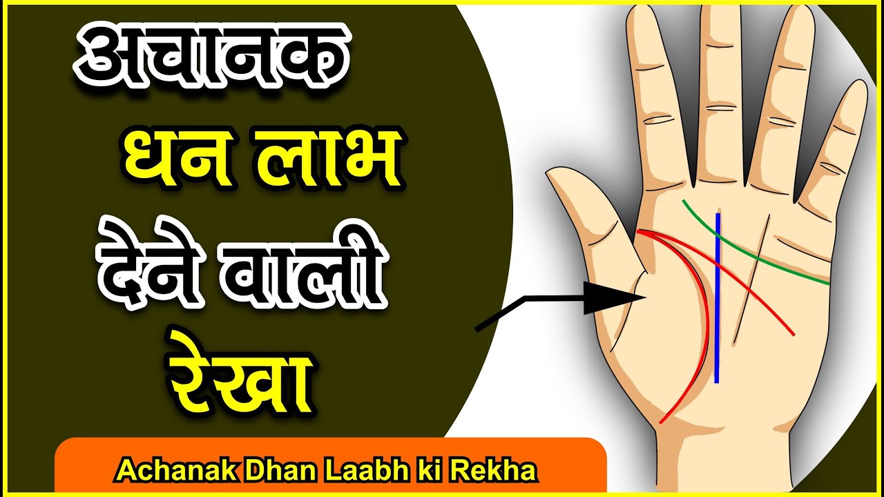 अचानक धन लाभ देने वाली रेखा / Achanak Dhan dene vali Rekha