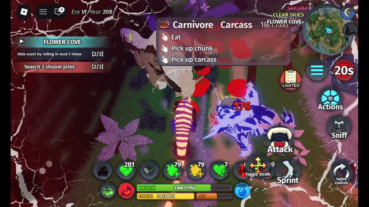 Growing cryptoth(baby to adult)game name:roblox,creatures of sonaria