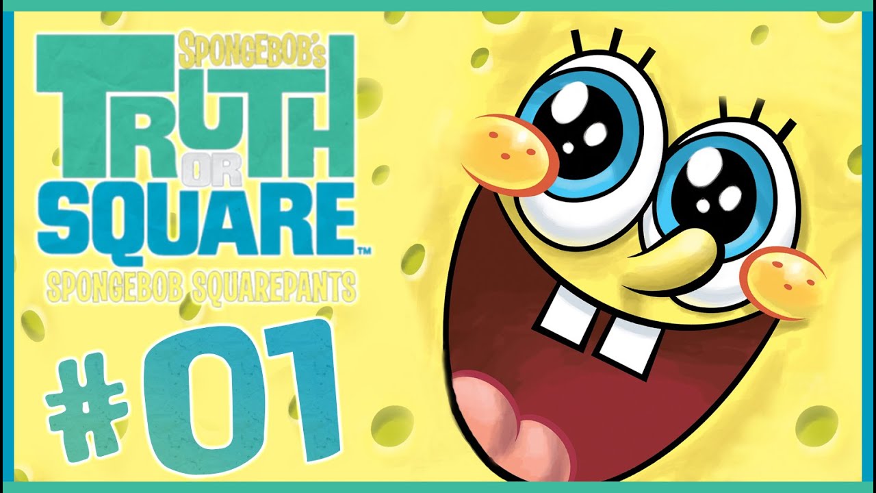 SpongeBob Truth or Square Walkthrough Part 1 (Wii, X360, PSP) ~~ Level 1 ~~
