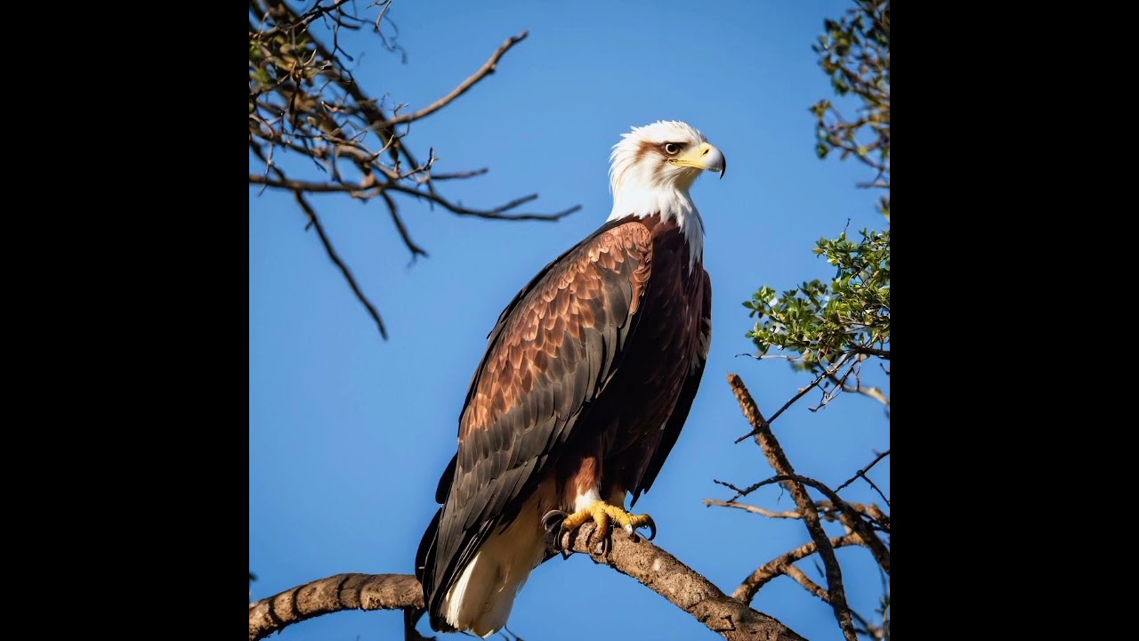 ENDANGERED. The Pallas's Fish Eagle bird. How to identify birds. Fun facts and informations.