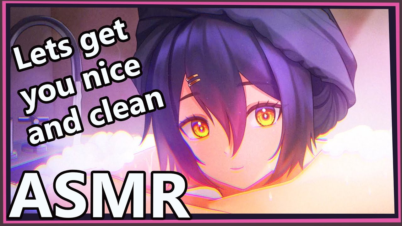 Anime Catgirl Bathes you | ASMR | [soapy] [water] [assorted triggers] [roleplay]
