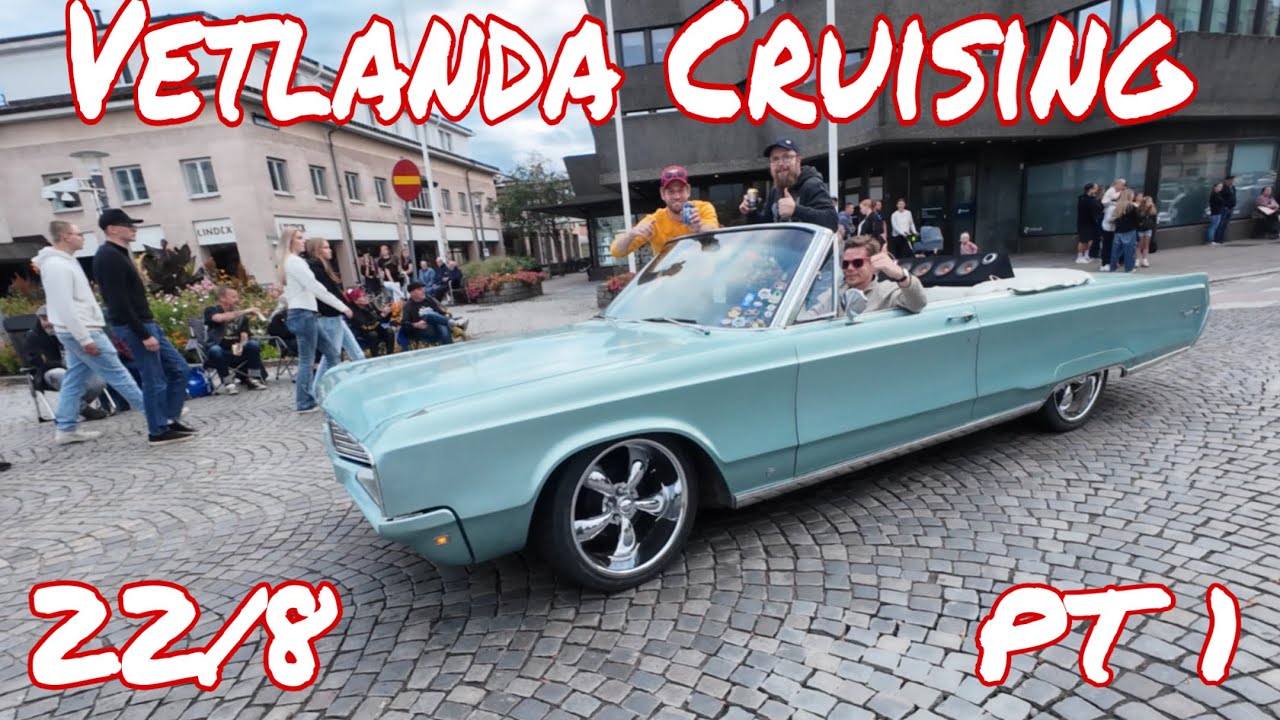 Vetlanda Cruising PT 1  22/8-26 - Massor av Fina Amerikanare & V8 - muller 😎🇸🇪