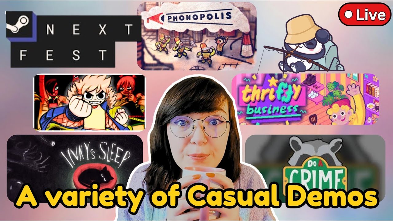 Can I Casually Play 5 Steam Next Fest Demos in ONE Stream?