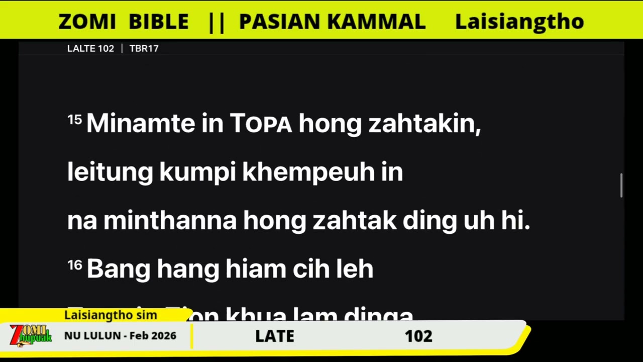 LATE      102