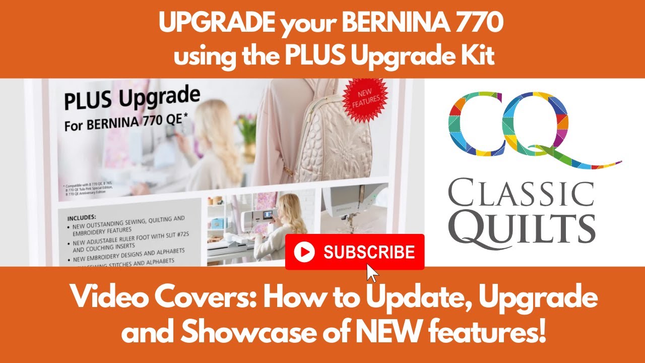 Upgrade your BERNINA 770 using the Upgrade Plus Kit/ Watch us PLAY with new Features/ FULL TUTORIAL
