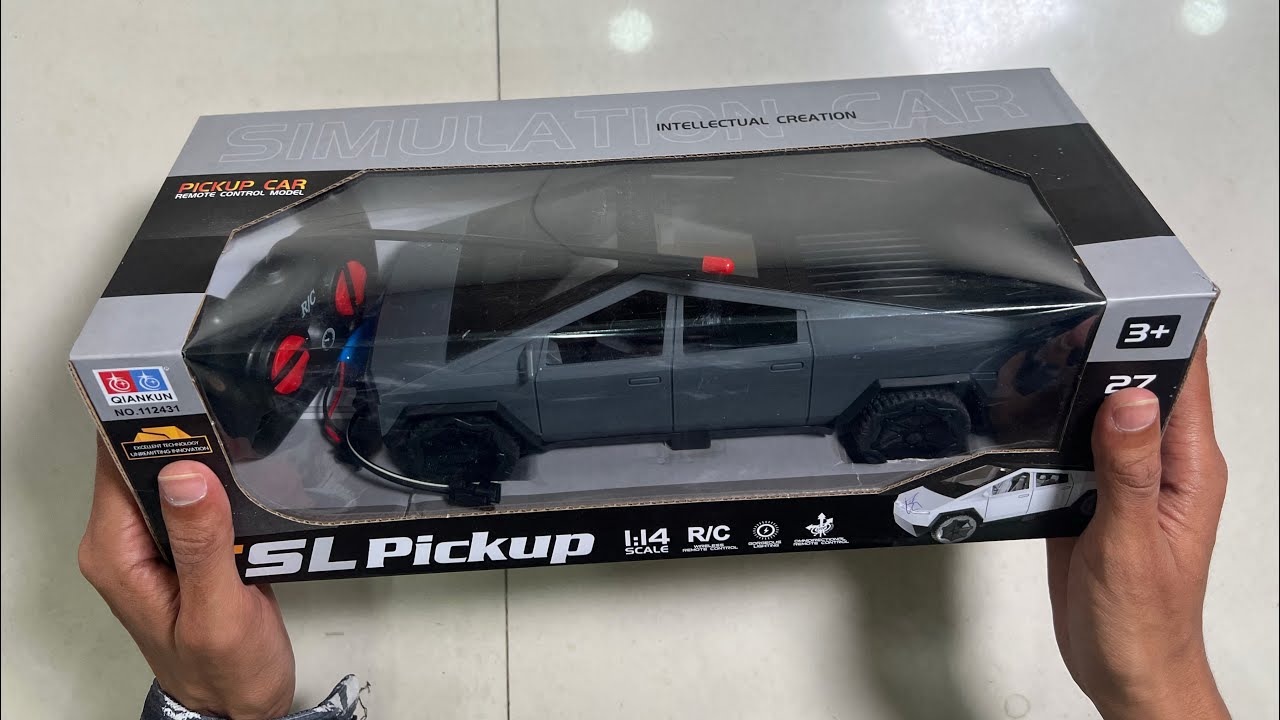 Remote control Tesla Cyber Truck Unboxing and Testing Video