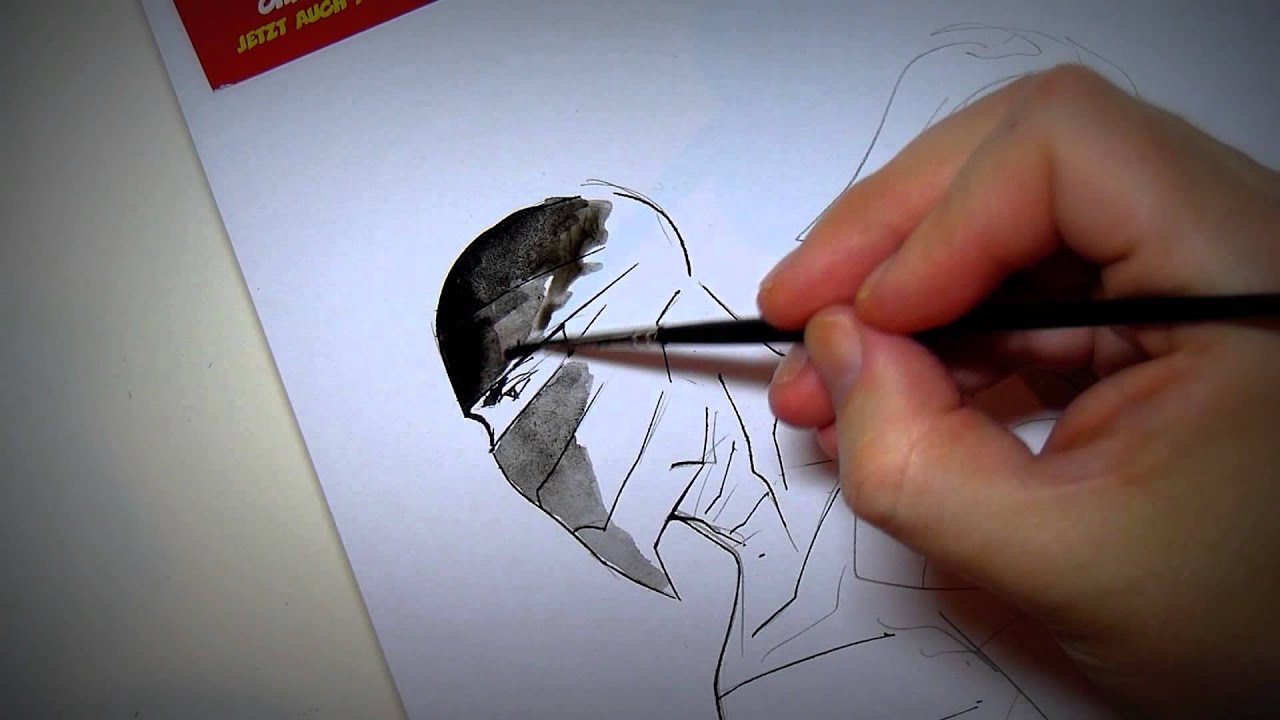 How to ink Tuschen mit Feder