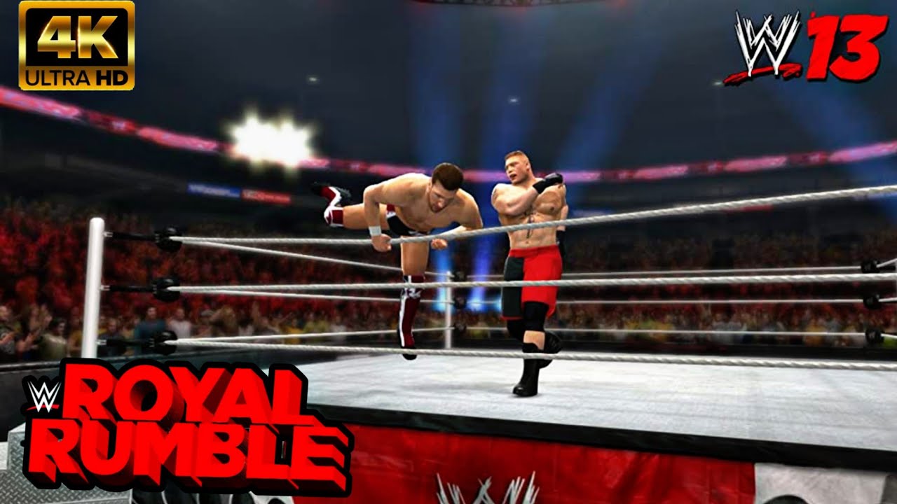 WWE'13 Wii Royal Rumble Match Gameplay 4K 60FPS | LHB Creations