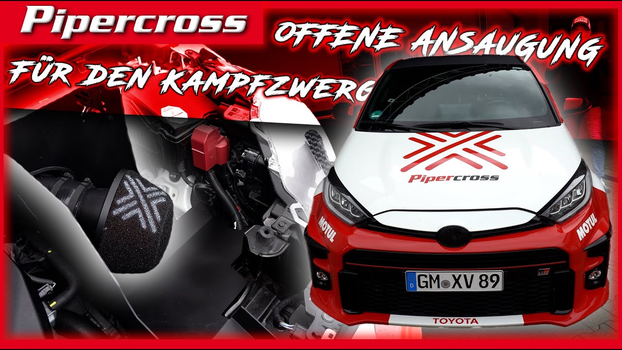 Darauf haben GR YARIS Besitzer gewartet, unsere offene Pipercross Ansaugung mit TÜV!
