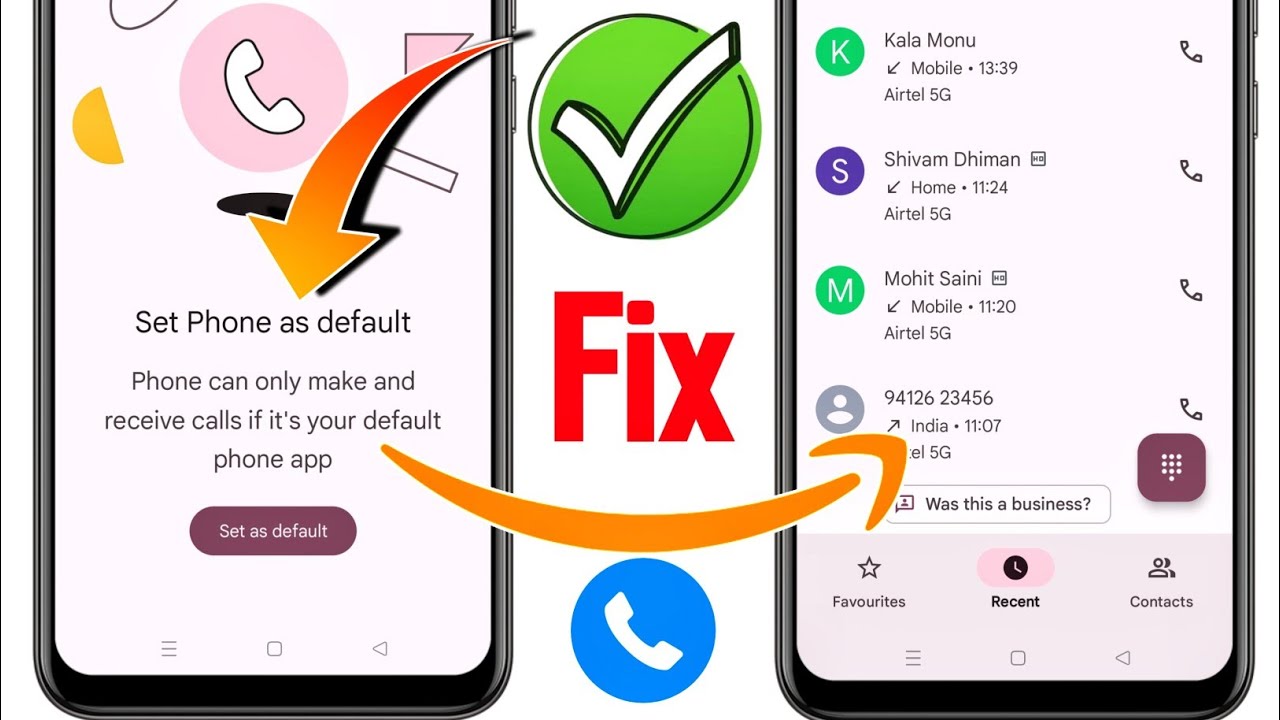 Set Phone as Default problem solution | Set as default phone app | set as default kaise hataye