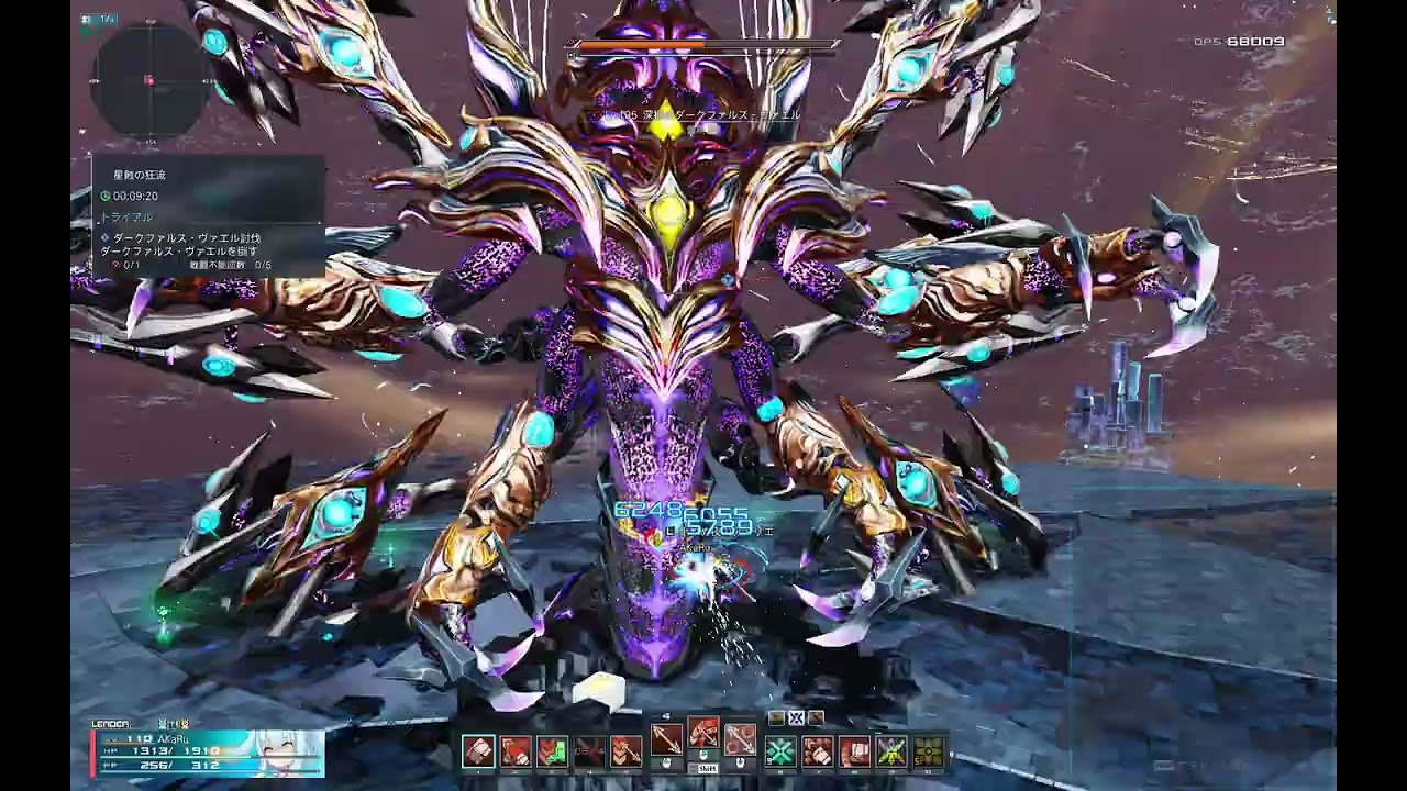 Pso2Ngs ヴァエル Fi/Sl ソロ 11:27 星蝕の狂流