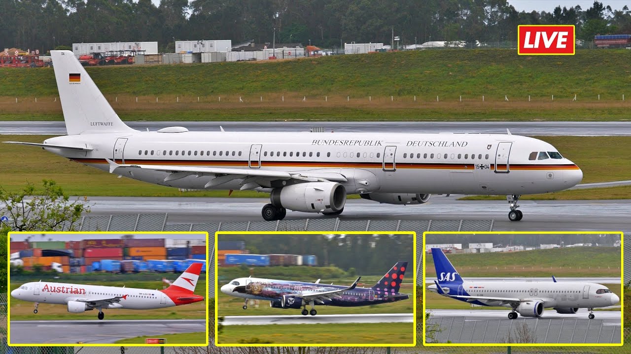 LIVE 🔴  PORTO AIRPORT  -  APRIL 14, 2025