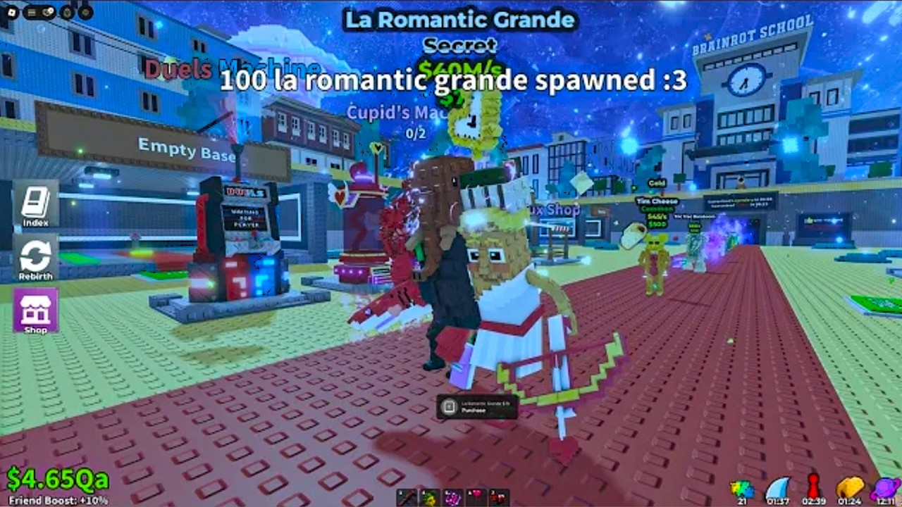 my server! - New La Romantic Grande - Taco Tuesday admin abuse in steal a brainrot #viral #video