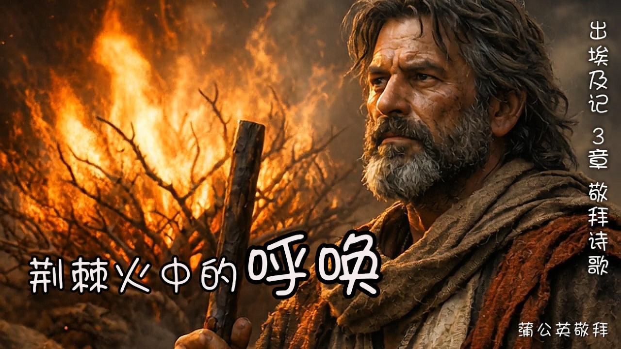 荆棘火中的呼唤｜出埃及记3章敬拜诗歌 - 我在这里