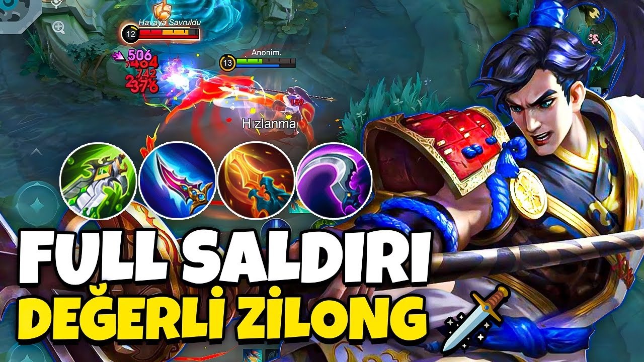 🗡️ FULL SALDIRI DEĞERİ ZİLONG - Mobile Legends