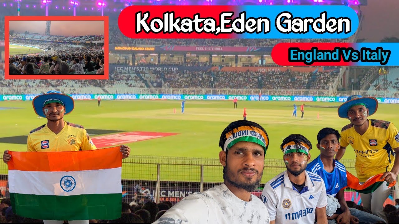 Welcome to My New Vlog || Kolkata, Eden Gardens|| England vs Italy | Epic Cricket Match.