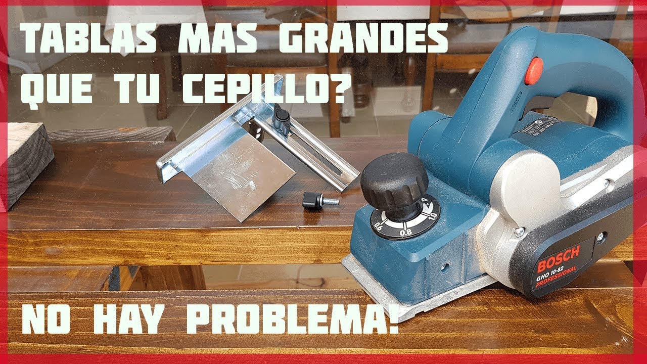 Como usar un CEPILLO eléctrico ► Guía COMPLETA  ¿Tablas mas GRANDES que tu cepillo?