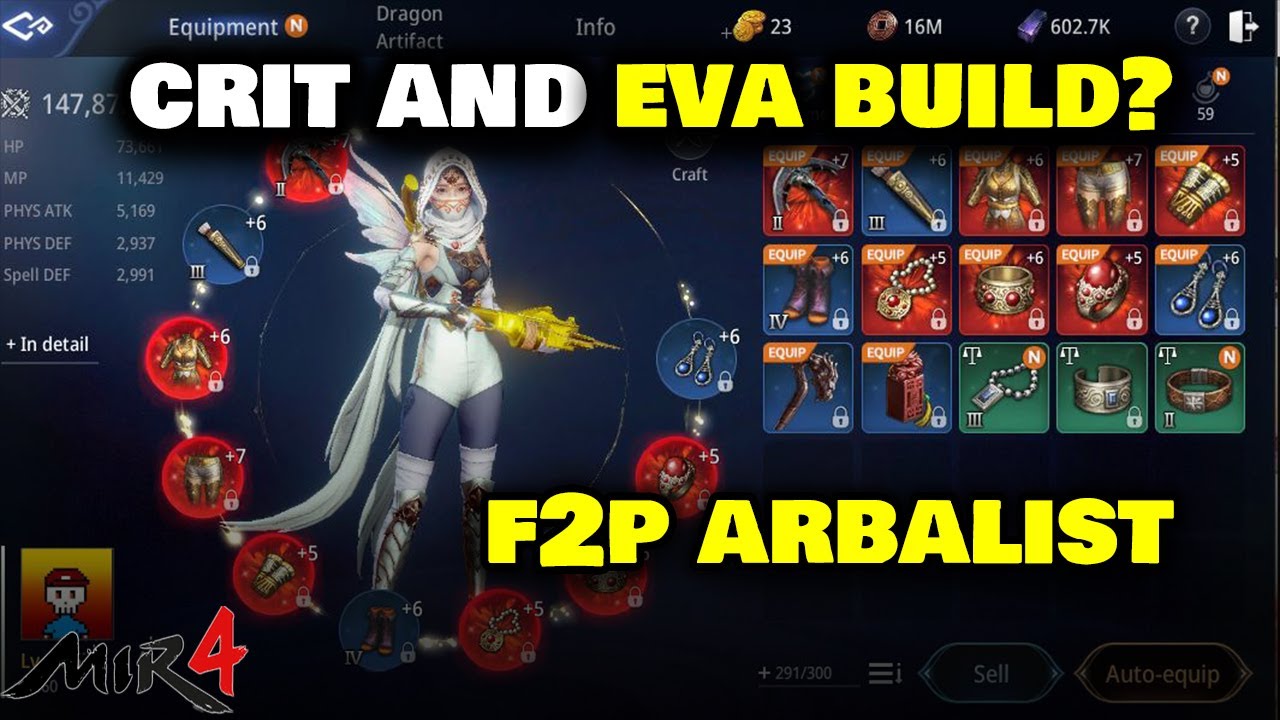 Let's Talk About Crit and Eva Build Arbalist - MIR4 (Tagalog)