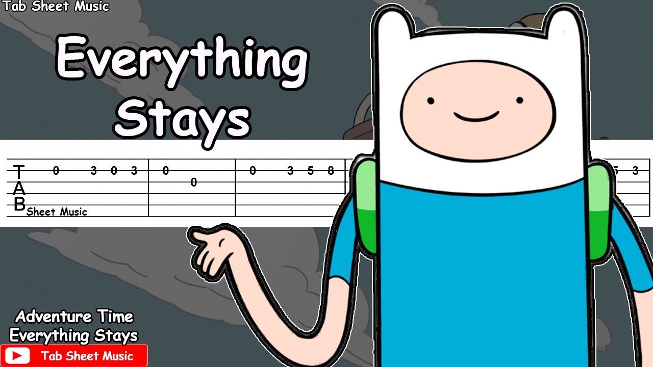Adventure Time - Everything Stays Guitar Tutorial