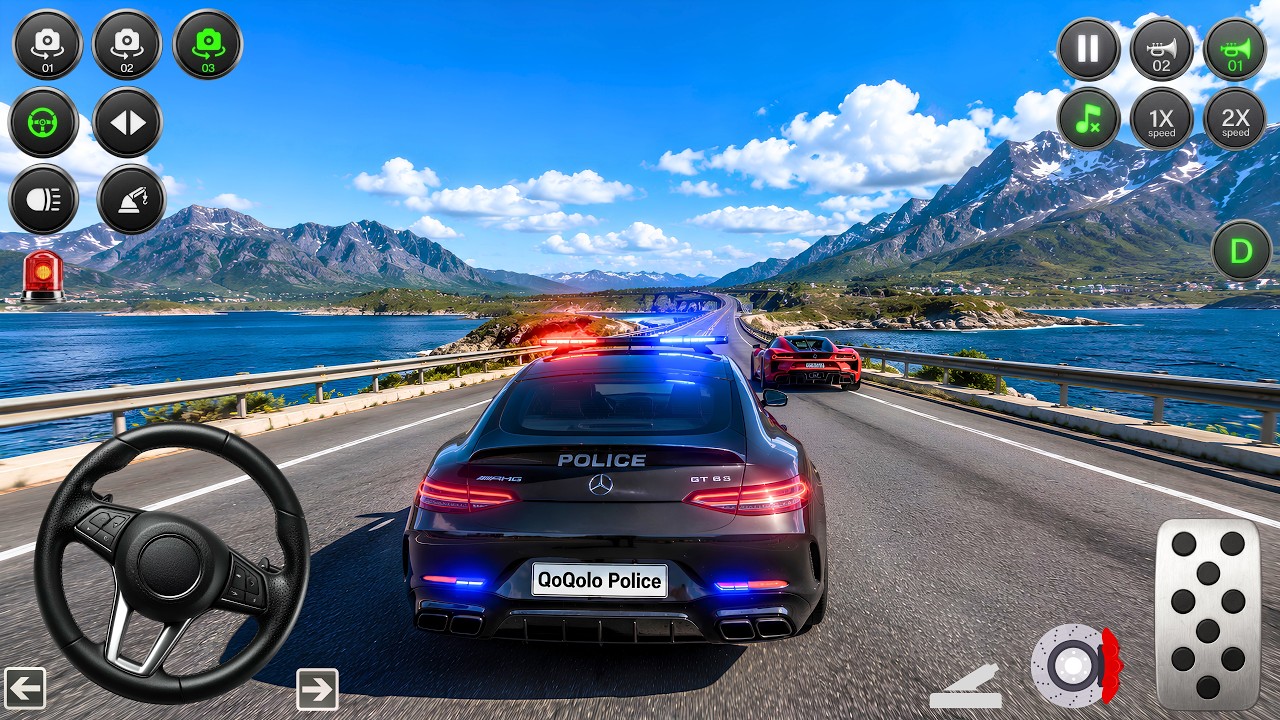 Real Police Patrol Games 3D: Police Car Simulator 2026 - Mobile Gameplay