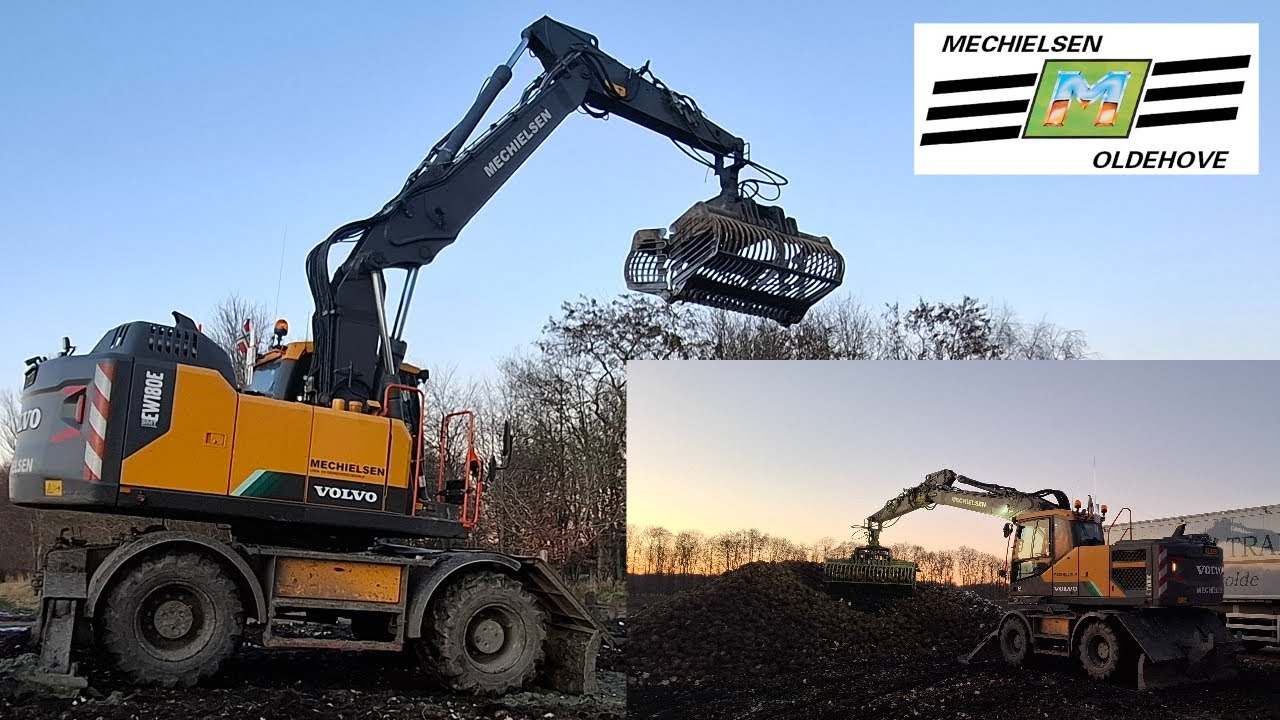 Mechielsen Oldehove bieten laden Volvo EW180E #oostgroningen  #farmer #4k