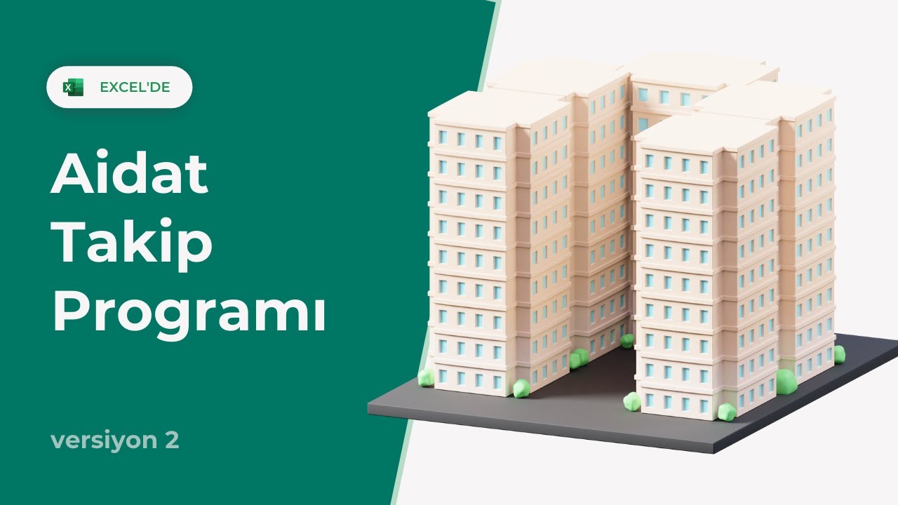 AİDAT TAKİP PROGRAMI (Site Yönetimi ve Apartmanlar için) | EXCEL 751