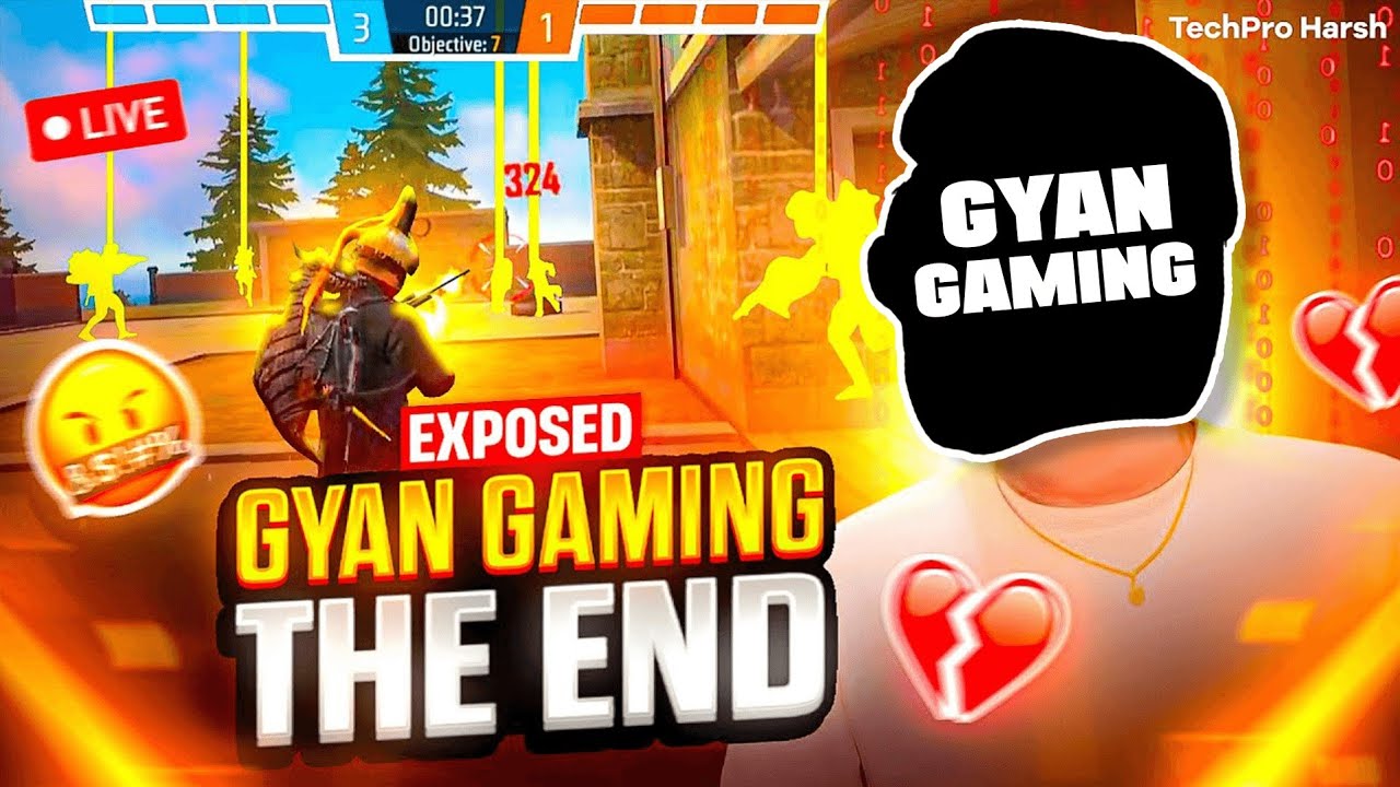 Gyan Gaming Using HACK On Live  - Shocking 💔 Reality Exposed 😨