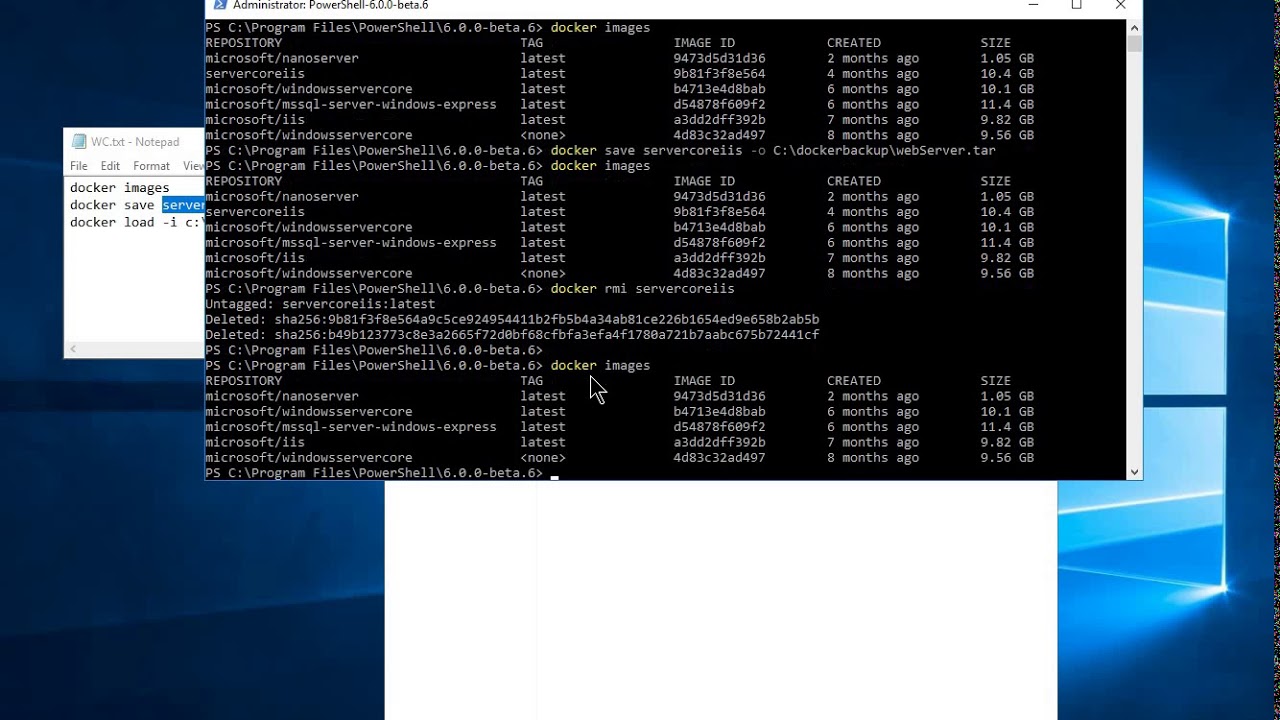 How To Export And Import Windows Containers Images