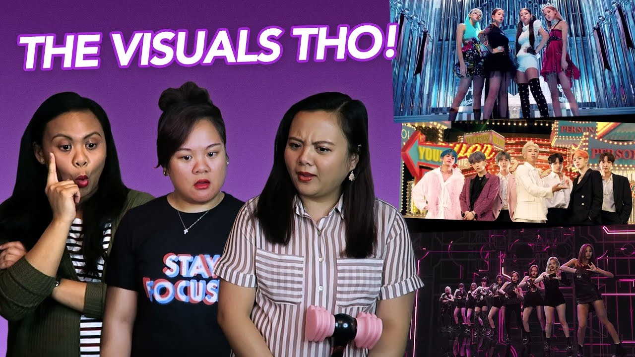 Reacting to BLACKPINK, BTS, AND TWICE! (The Visuals Tho! O.O)