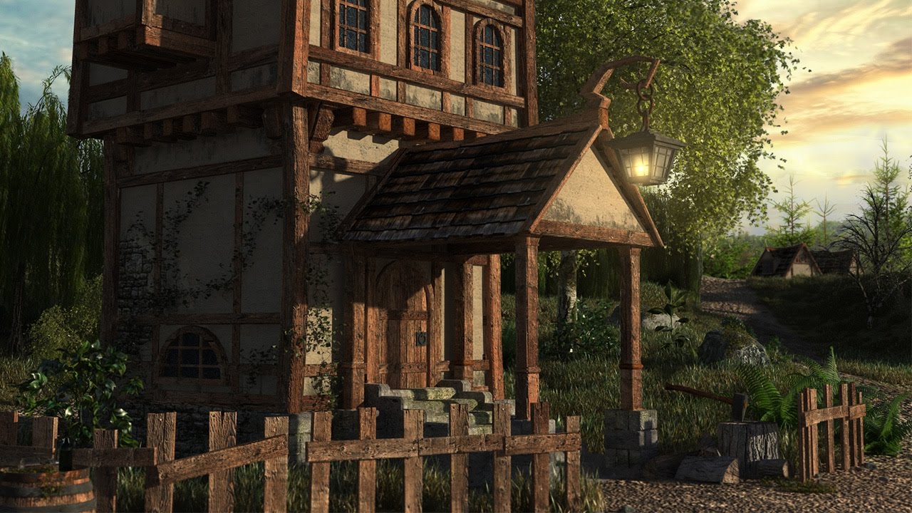 Medieval house (Maya workflow)