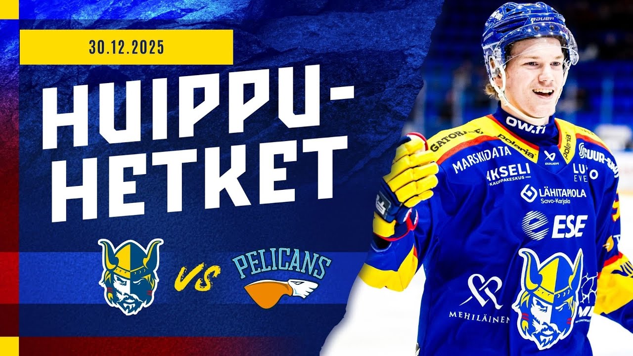 Huippuhetket: Jukurit&ndash;Pelicans 30.12.2025
