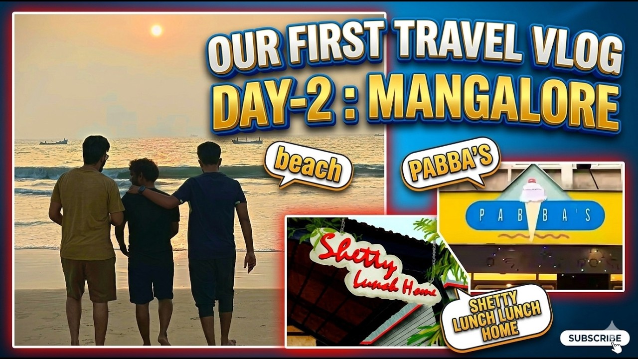 Our First Travel Vlog Day 2 | GOODBOYSSCLUB | MYSURU to MANGALORE | Shetty Lunch Home | Pabba's